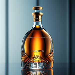 Usine Vente De Luxe 700ml 750ml <span class=keywords><strong>Cognac</strong></span> Bouteille En Verre Xo Liqueur Brandy Tequila Esprit Rhum Plat Borosilicate <span class=keywords><strong>Base</strong></span> En Verre - Product Image 5