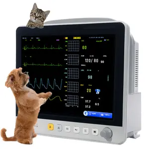 Yonker Hewan Penting Tanda Anjing Peliharaan Ecg Analyzerscanner Ultrasound Mesin Portabel Multiparameter Monitor Pasien Hewan