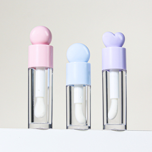 Sang Trọng Dễ Thương Thiết Kế Độc Đáo Tùy Chỉnh Rỗng Cao Trong Suốt Như/Petg 4Ml 6Ml Nhựa Lip Gloss Frosted Ống Chai Lip Dầu Container - Product Image 2