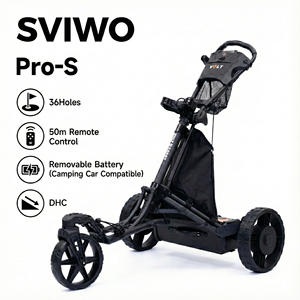 2025 Elektrische Golftrolley met Dubbele Motor, 50m Afstandsbediening, Afdalingsrem, Lithium Batterij, Aluminium, Opvouwbaar, Smart Caddy Auto - Product Image 1