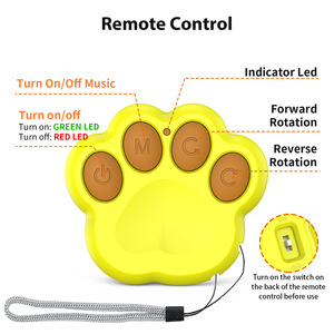 Akıllı top oyuncak köpek kedi Usb şarj edilebilir komik haddeleme topu elektrikli otomatik rotasyon atlama uzaktan ile interaktif oyna - Product Image 4