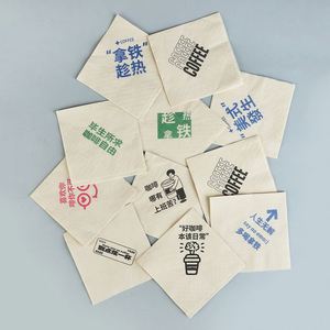 Biodegradable Virgin Custom <b>Paper</b> Printing Disposable Hotel Restaurant Fast Food Takeaway Napkins Double Layer Facial Tissue - Product Image 5