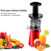 Kleine huishoudelijke slowjuicer met één versnelling, roestvrijstalen mes, automatische elektrische omkeerfunctie voor fruit en groenten