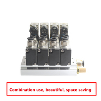 AIRSLG 4V210-08 OEM Distributeur pneumatique 5/2 à électrovanne pour groupe de distributeurs et inverseur de cylindre