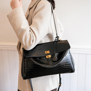 Bolso de Mano de Cuero PU con Logotipo Personalizado 2025, Bolso Bandolera de un Solo Hombro para Mujer, Bolso Tote de Gran Capacidad para Damas de Lujo - Product Image 3