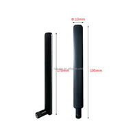 Antenne WiFi 6 double bande 2,4 GHz 5,8 GHz 5dBi en caoutchouc avec connecteur RP-SMA