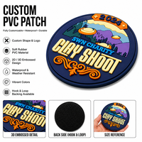 Patch tactique en PVC personnalisé, imperméable et écologique, avec badge en caoutchouc 3D en relief, pour sacs de tir et équipement de plein air