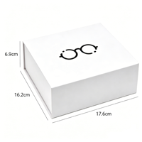 Étui à lunettes de luxe en cuir PU Bestclean avec logo personnalisé, boîte cadeau, chiffon microfibre, spray pour verres, solution d'emballage OEM/ODM