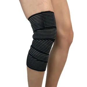 Hyflex מגן באיכות גבוהה במיוחד ארוך הברך אלסטי דחיסת תחבושת Brace תמיכה רגליים גברים הברך סד רצועה