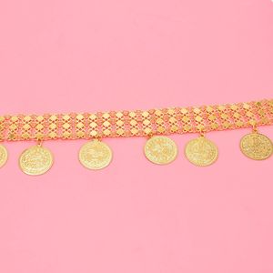 Vintage Gold Coin Tassel Metal Belly Belt Rhinestone Água Drop Cintura Cadeia para Mulheres Meninas Dança Partido Jóias Decoração - Product Image 5
