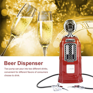 Dispensador de Bebidas de Plástico Estilo Vintage con Doble Boquilla, Torre de Bebidas Retro, Estación de Bebidas, Artículos de Bar, Equipo para Fiestas y Juegos RF - Product Image 5