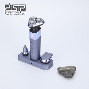 Afeitadora Eléctrica DSP de Triple Cuchilla, Recargable por USB, Resistente al Agua IPX7, Kit de Cuidado Facial para Hombre - Product Image 1