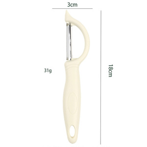 Stainless Steel Peeler For <b>Vegetables</b> And <b>Fruits</b> Easy To Clean Kitchen <b>Tool</b> With Ergonomic Handle - Product Image 3