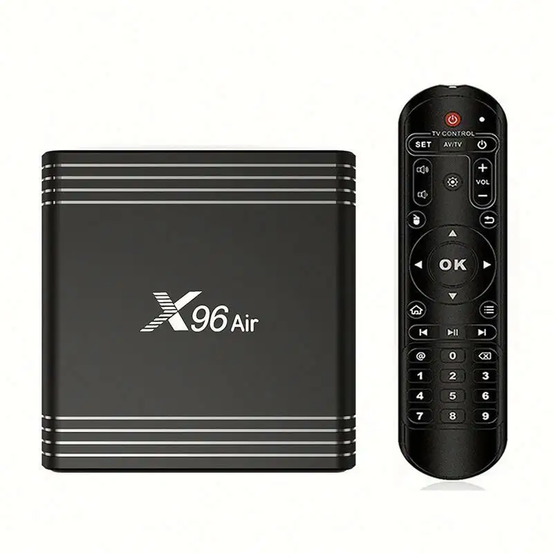 Best X96 Quad Core CPU Wifi แบบคู่,กล่อง IPTV 8K 4K OTT พร้อม Bt Android 9.0กล่องทีวี Smart Ott X96 Air Amlogic S905X3