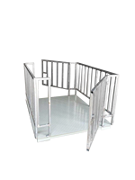 Balance numérique pour animaux personnalisable de 500 kg, 1000 kg, 3000 kg avec barrière de sécurité pour ranch
