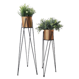 Fournitures de jardin Fabricant de jardinières en métal Ensemble de deux jardinières en métal de forme personnalisée - Product Image 1