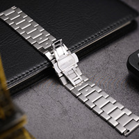 Compatible avec Huawei GT3/GT4/Watch 4 Pro Samsung Bracelet en acier inoxydable massif 22 mm
