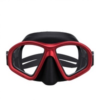 DIVESTAR peralatan menyelam bebas, perlengkapan menyelam Snorkeling bawah air OEM profesional, lensa ganda Anti kabut dapat disesuaikan kaca Tempered