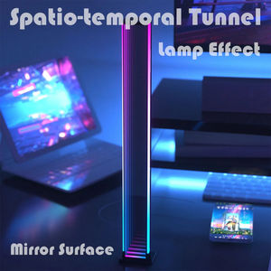 Lampe d'ambiance de bureau LED RGB avec télécommande Bluetooth, rythme musical, veilleuse, miroir, lampe décorative pour salle de jeux et TV - Product Image 2