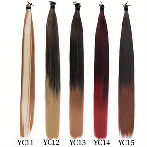 Estensioni di <span class=keywords><strong>Capelli</strong></span> Umani Lisci Multicolore con Punta a U, Trama Singola Remy, Non Lavorati, di Lusso, all'Ingrosso, per <span class=keywords><strong>Allungamento</strong></span> - Product Image 3