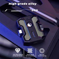 Briquet électrique rechargeable à double arc en gros, spinner à main en métal personnalisé avec lampe torche de type C pour l'utilisation de cigarettes