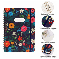 Carnet de coloriage et de planification à spirale, couverture rigide en PP, impression personnalisée, 100 feuilles, pour cadeau