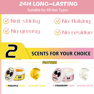 <span class=keywords><strong>Cire</strong></span> coiffante pour bords à marque privée, sans résidus et maintient une tenue forte, idéale pour les coiffures slick back, les baby hair et des bords impeccables - Product Image 2