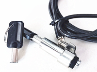 Kunci Kabel Laptop Anti Maling Baja Paduan Seng YH1183 1.8m Tahan Lama Kabel Keamanan Notebook HP Nano Slot Door Asal Zhejiang