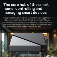 Gateway Hub Tuya Zigbee 3.0 con Conexión por Cable Wifi y Ethernet para Kit de Hogar Inteligente Soporta 200 Dispositivos Zigbee Red Local Zigbee
