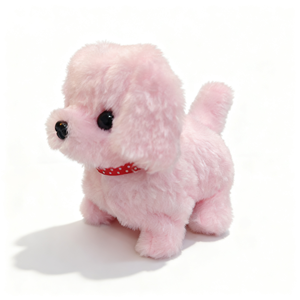 Jouet électrique pour chien, Bichon en peluche qui marche et aboie, Jouet réaliste pour animaux de compagnie pour enfants - Product Image 3