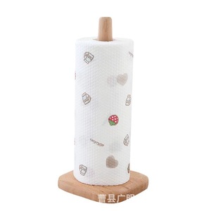 Beechwood <b>Kitchen</b> <b>Paper</b> Towel Holder Natural Wood Color Minimalist Design Eco Friendly Roll <b>Paper</b> Holder Standing Storage - Product Image 5
