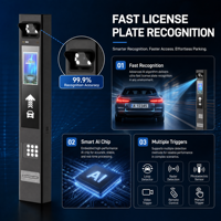 Sistema de Gestión de Estacionamiento Inteligente con Pantalla LCD de 10.1 Pulgadas, Reconocimiento de Matrículas (LPR/ANPR), Máquina Integrada, Resistente a la Intemperie para Exteriores
