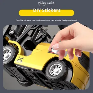 1:64 mini hợp kim điều khiển từ xa đồ chơi cho <span class=keywords><strong>bluetooth</strong></span> mô phỏng Kỹ Thuật RC xe hai-in-one Trailer xe nâng - Product Image 4