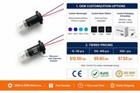 Modul Laser Biru 405nm 445nm 450nm 473nm Fokus Dapat Disesuaikan Kepala Dioda Mini Titik Garis Silang Dapat Dikustomisasi OEM CE RoHS Garansi 6 Bulan