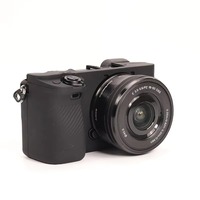 En stock, étui de protection en silicone souple, étanche à la poussière, élégant, pour appareil photo A6300 A6400 A6100, sacs vidéo