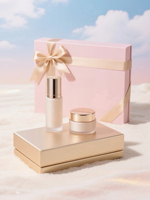 Coffret Cadeau Cosmétique de Luxe Anti-rides et Raffermissant au Peptide d'Or, Soin Visage Hydratant, Marque Blanche, Emballage Cosmétique