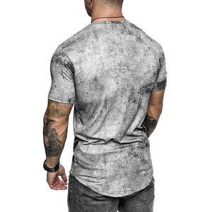 Camisetas de entrenamiento para hombre, camisa de manga corta, blusa lisa con diseños de impresión personalizados, impresión por sublimación, OEM - Product Image 3