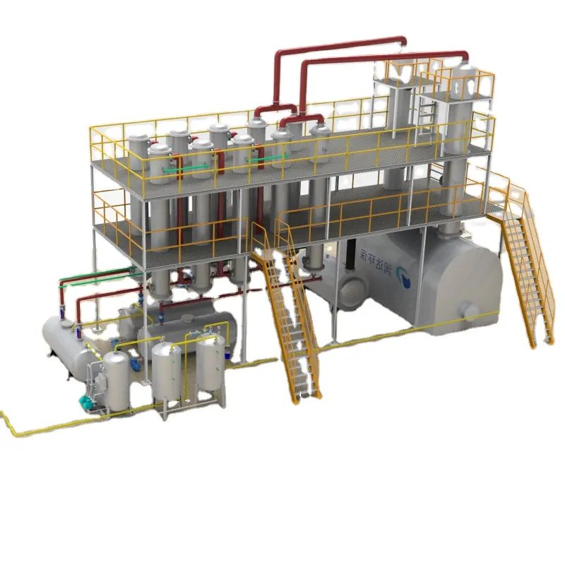 Recycled Motor Oil Plant Black Engine Oil Distiller Distillation Purify Filtration Machinery Equipment for Sale
