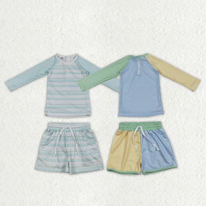 Chemises à manches longues pour bébés garçons, hauts avec poches, shorts, maillots de bain - Product Image 1