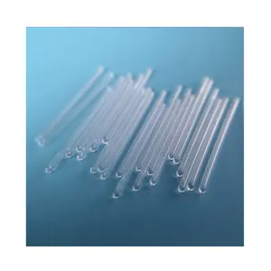 Custom corrosion resistance quartz glass tubes one end sealed