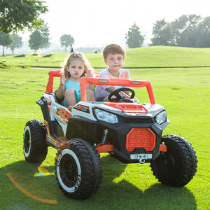 Vente en gros d'usine de voiture autoportée Buggy CE électrique pour enfants <span class=keywords><strong>Quad</strong></span> Utv 12V 4x4 avec roues en caoutchouc et siège en cuir - Product Image 2