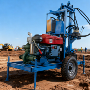 100m <span class=keywords><strong>200m</strong></span> 300m 트럭 장착형 수직 시추기, 수중 시추용 공기 압축기 포함 - Product Image 3