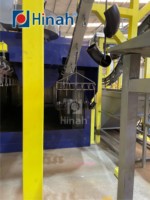 Ligne de production d'équipements de peinture liquide par immersion et de systèmes de pulvérisation pour raccords de tuyauterie à bride