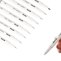Stylo à pointe micro professionnelle noir permanent très vendu, 12 types de pointes différentes, marqueurs pour dessin, matériau PLA