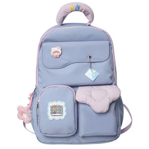2024 New Nylon Campus Students Lightweight <b>Waterproof</b> Large Capacity <b>Backpack</b> Wholesale - Product Image 6