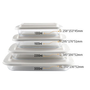Ustensiles <span class=keywords><strong>de</strong></span> cuisson en verre à bon <span class=keywords><strong>prix</strong></span> avec couvercles, plaque <span class=keywords><strong>de</strong></span> cuisson durable pour four, ensemble <span class=keywords><strong>de</strong></span> ustensiles <span class=keywords><strong>de</strong></span> cuisson - Product Image 5