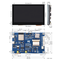 Papan Pengembangan ESP32-S3 WiFi Bluetooth Onboard CAN/RS485 dengan Layar Sentuh Kapasitif 4.3 Inci ESP32-S3-Touch-LCD-4.3