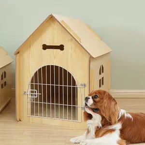 Vente en gros de cage à chien en bois de luxe pour extérieur et intérieur