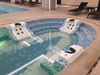 Chaise de spa hydro massage et acrylique Vichy lit de douche outils d'accessoires de piscine chaise de massage Vichy Style Vichy pour spa de piscine