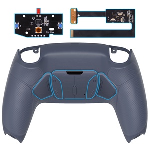 Accessoires de jeu EXtremeRate, kit de remappage RISE4 amélioré en argent sterling caoutchouté pour manette PS5 BDM-010/020 - Product Image 1